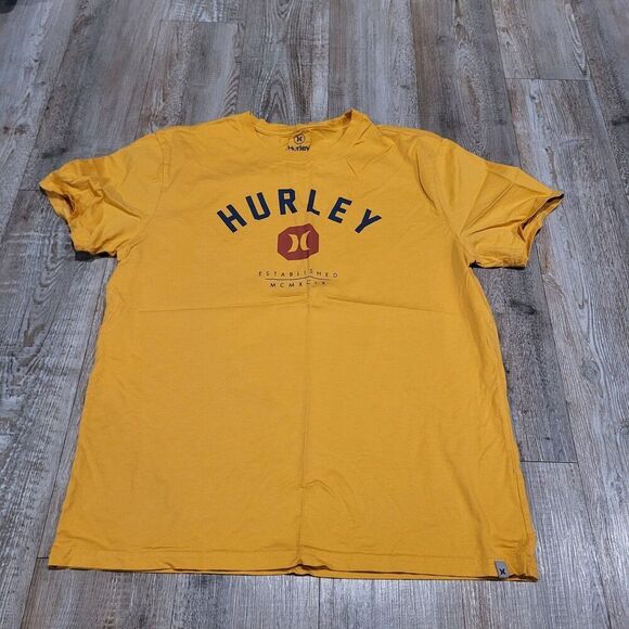 Hurley Est 1998 Logo Graphic Crew Neck Short Sleeve Tee Shirt Men's Size Medium - Picture 1 of 6